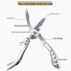 Stainless Steel Multi-Functional Kitchen Shears for Chicken & Fish Bones with Sharp Blades and an Aluminum Handle