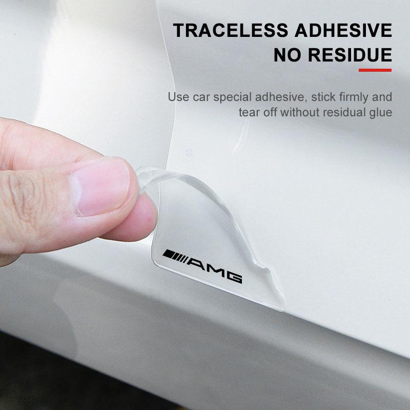 2Pcs Transparent Car Door Corner Cover Anti-Scratch Protection Sticker For Mercedes-Benz AMG C500 C200 C300 A B C E GLA CLA GLK GL ML GLE W204 W205