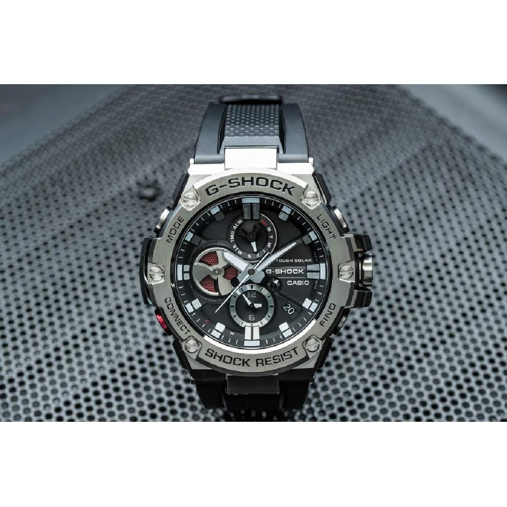 Casio G-SHOCK G-STEEL Smartphone Link Modell GST-B100-1A Uhr Herren