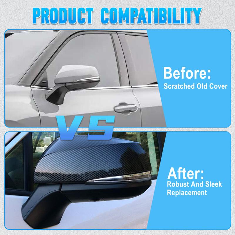 For Toyota Highlander    2PCS Side Rear View Mirror Cover Caps Signals