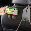 Premium Suede-Wrapped Car Headrest Hook - Foldable Design with ABS Hook for Universal Car Compatibility