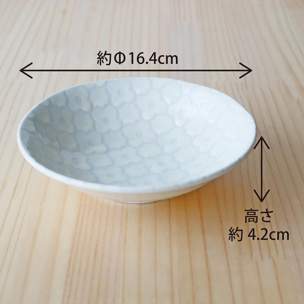 Dolce Duo Mino Ware Side Plates Approximately Perfect for Simmered Dishes and Gift Microwave and Dishwasher Made In Japan (DAM-277), 5-Piece Set,