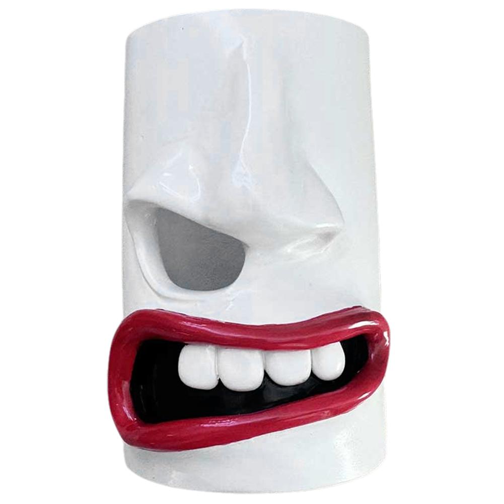 

Смешное лицо держатель для салфеток Новинка диспенсер для салфеток Уникальный причудливый рот нос диспенсер для салфеток Держатель туалетной бумаги для дома офиса белый
