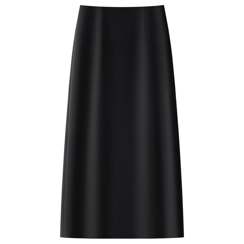 

Women s 2025 Black High-Waist Bodycon Midi Skirt - New Spring/Summer Collection 2XL чёрный
