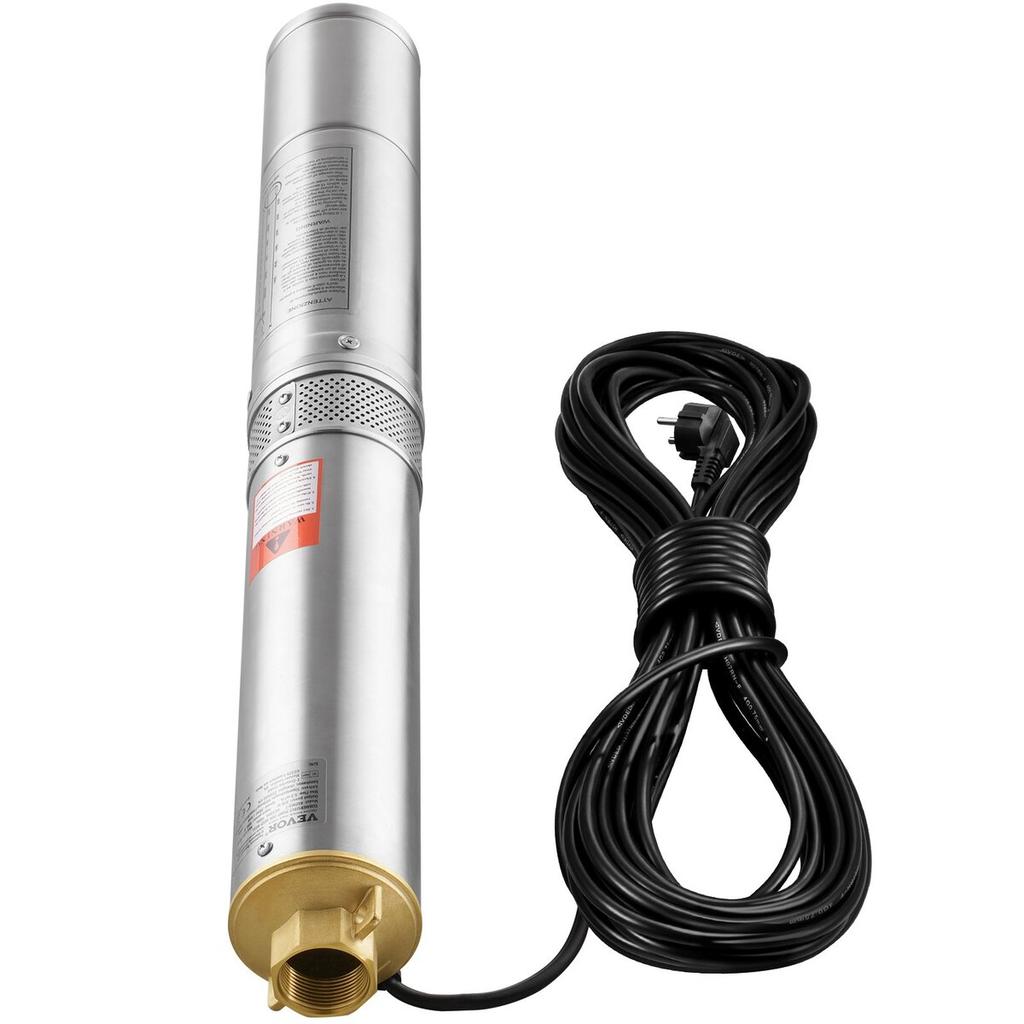 Deep Well Submersible Pump Stainless Steel Water Pump 370W 5.3 M³/h 50 M