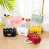 IELGY All-match Pearl Diagonal Women's Bag Portable Fashion Korean Version Casual One Shoulder White