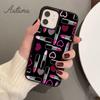 Makeup Collection Mascara Lipstick Phone Case for iPhone 11 12 13 14 Pro Max Mini XR XS SE 2020 6S 7 8 Plus Galaxy S21 S22 Cover