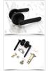 Three-Bar Zinc Alloy Bathroom Door Handle Lock without Key – Hotel Style