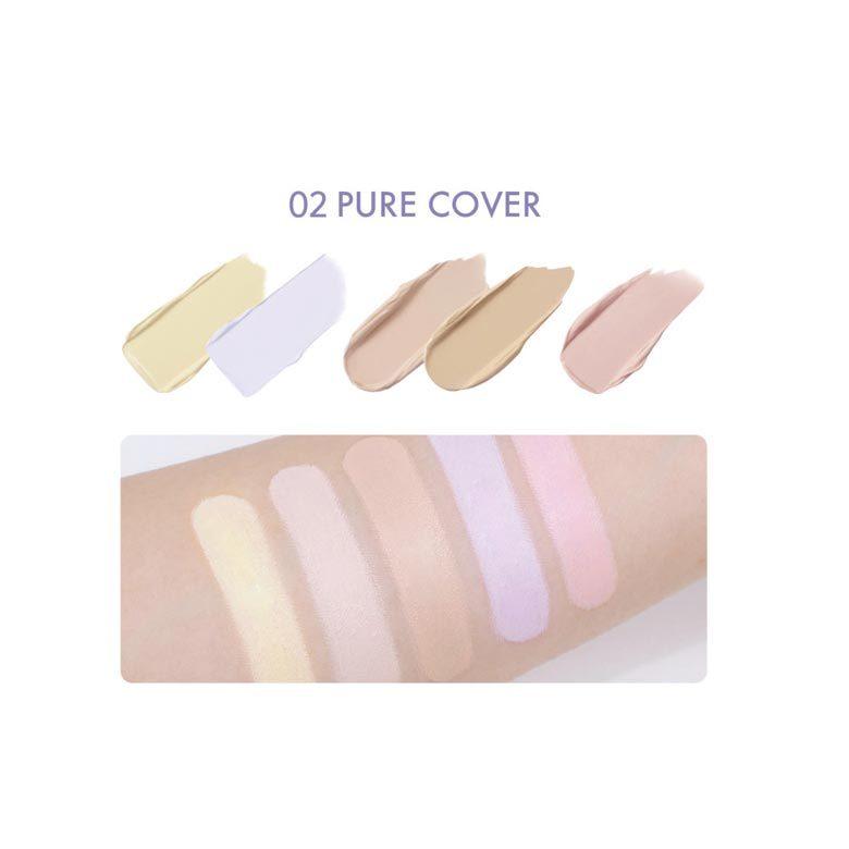 Luna Conceal Blender Palette 6g /01 Clear Cover, 02 Pure Cover, 03 Perfect Cover Natural, 04 Perfect Cover Medium/ Make-Up, Korean Cosmetics, Kbeauty