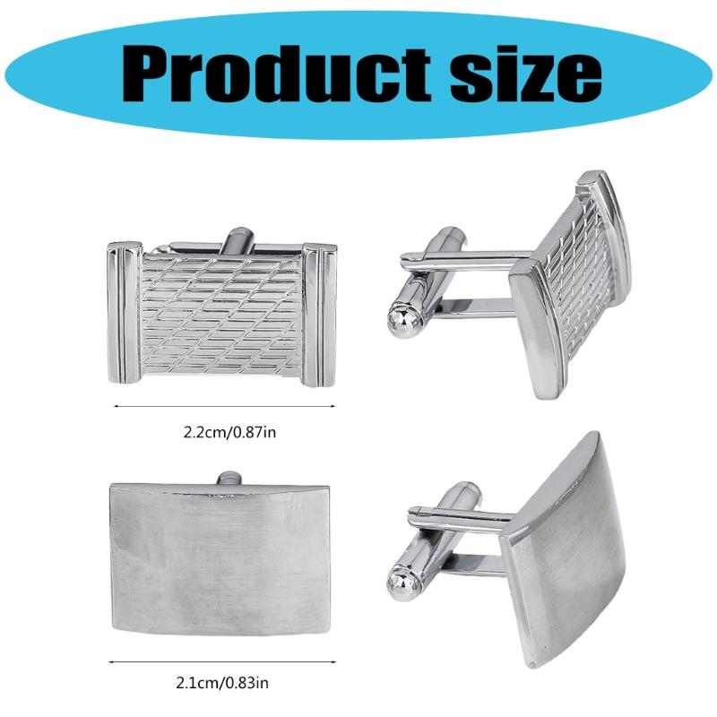 Lightweight Ergonomic Business Cufflinks Mirror Polished Copper Accessories Comfortable Cufflinks For All Day Comfort