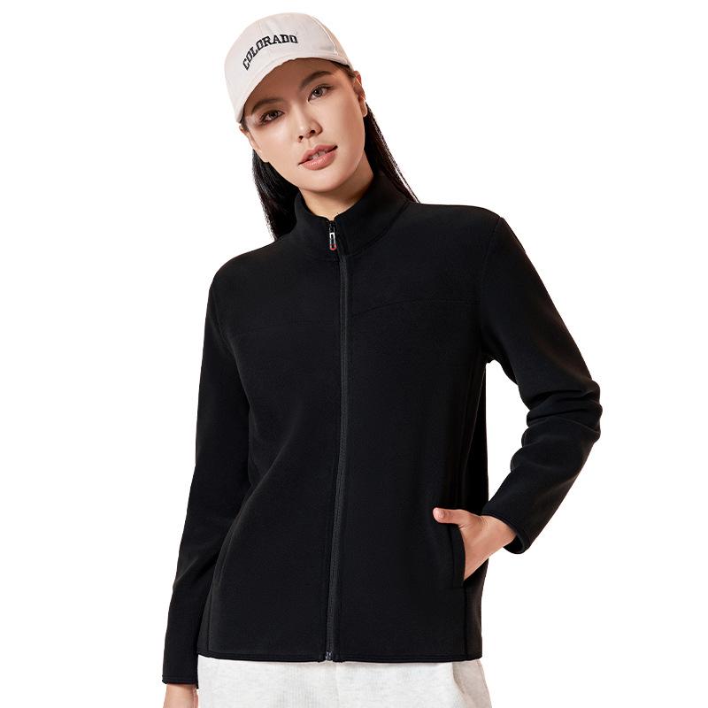 2026 Autumn/Winter Ollie Fleece Jacket: Stand Collar Sports Hoodie with Temperature-Locking Cardigan for Cold Protection.