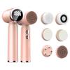 IFINE Rechargeable Hot Cold Electric Sonic Silicone Facial Cleansing Brush Beauty Replacement Brush Heads Face Ionic Household