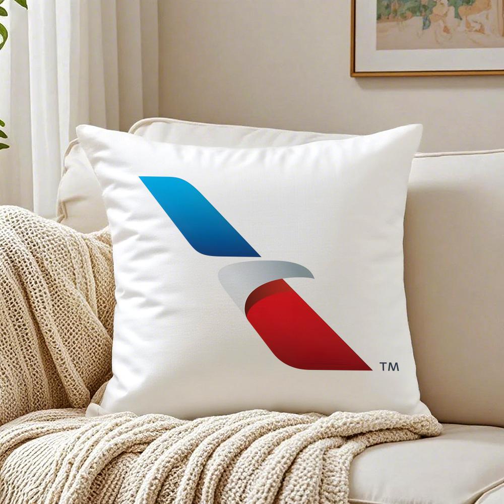 Fashion AAmerican Airlines Logo Cushion Cover Pillowcase Antidustmite Living Room Sofa Decor Cushion Room