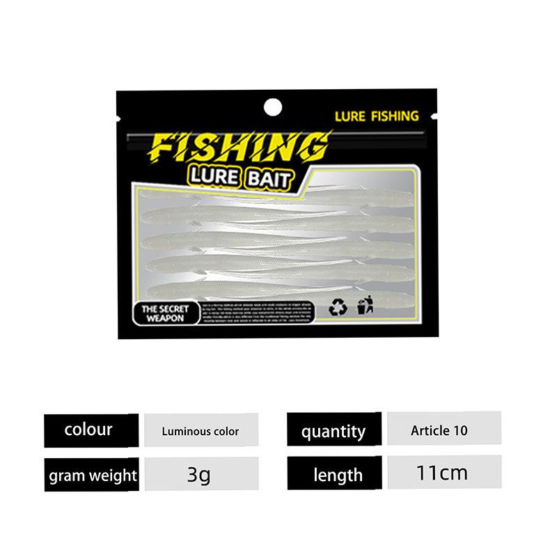 

10 шт. Бионическая маленькая рыбка Силиконовая мягкая рыболовная приманка 11 см 3 г Искусственная приманка-голец Поддельная приманка Свимбейт Джиг Воблер Рыболовные приманки