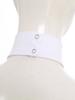Women Nun Costume O-Ring Halter Mesh Long Sleeve Culottes Dress Headscarf Coif Naughty Halloween Outfit