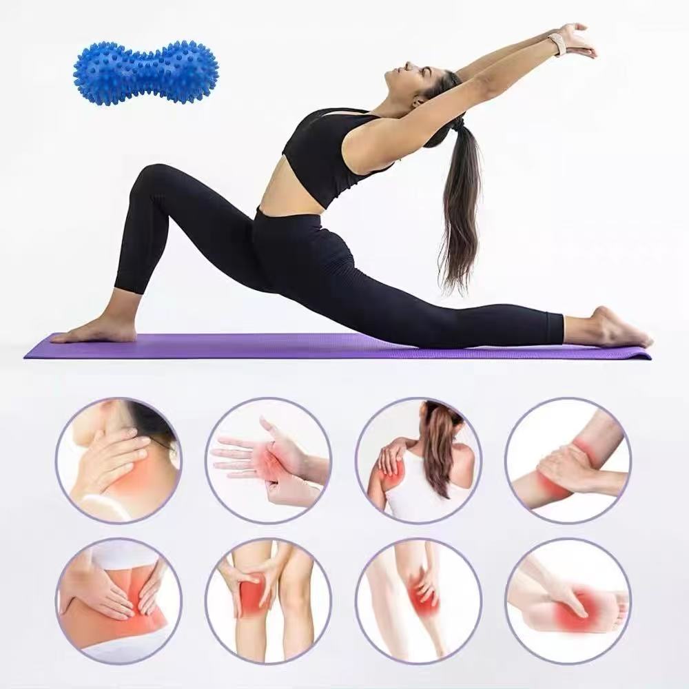 Peanut Fascia Ball - Peanut Ball - Foot Massage Ball - Cervical Fascia Muscle Relaxation Ball - Back and Foot Meridian Ball