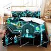 Angry Geometry Dash Bedding Set Single Twin Full Queen King Size Bed Set Aldult Kid Bedroom Duvetcover Sets 3D Print Cartoon
