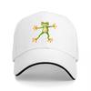Green Frog Embroidered Black Baseball Cap Adjustable Fit Outdoor Fashion Hat Casual Streetwear Accessory for Men and Women