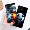 Moderne fodbold cool Til Samsung Galaxy S26 S25 S24 S23 S22 S21 S20 Ultra Plus FE 5G Sort Blød TPU Telefoncover