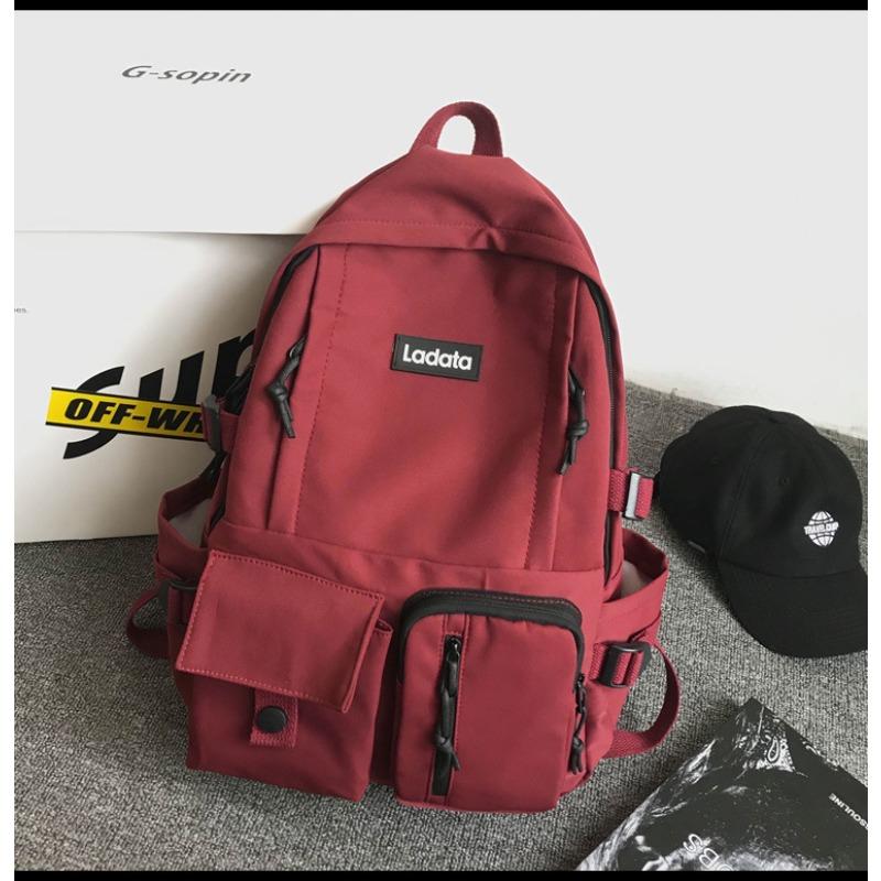 New Junior High School Student Schoolbag Harajuku Ulzzang College Style Backpack Computer Backpack O