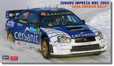 Hasegawa Subaru Impreza WRC 2005 Schwedisches Plastikmodell 20707 1/24 „Rallye 2006“
