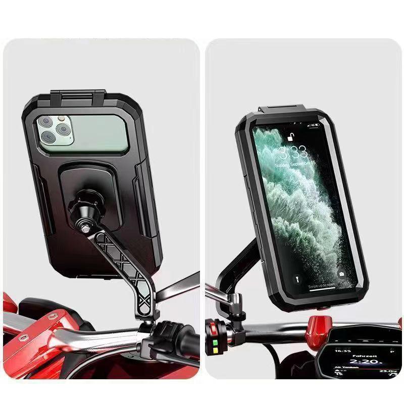Waterproof Motorcycle Bike Mobile Phone Holder Support Universal Bicycle 360° Swivel Adjustable Gps Motorcycle Cellphone Holder