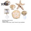Faux Perlen Schuhanhänger 6 Stück/Set Sommer Strand Anhänger, Goldfarbene Muschel Seestern Strass Meeresmotiv Dekorationen für Clogs Damen Mädchen
