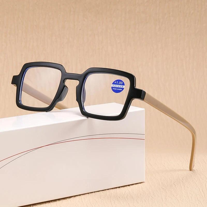 Square Plastic Reading Glasses Women Anti Blue Light Eyeglasses Men Presbyopia Hyperopia Reading Glasses Eyewear+1.0 +2.0 +3.0