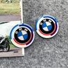 2pcs Car Badge 3D Stickers Soft Adhesive Multi-size Optional Motorcycle Waterproof Decals For BMW 50th Anniversary X1 X3 X5 X7 ydbn48