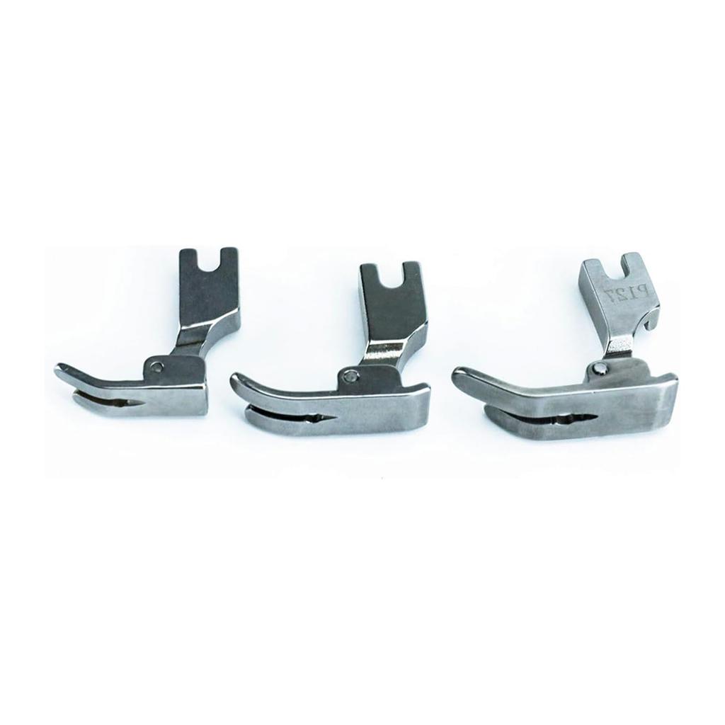 3 sztuki stalowych stopek dociskowych do szycia zestaw stopek dociskowych do szycia do przemysłowej maszyny do szycia dla wydajnego i dokładnego szycia