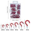 70Pcs Sheep Eye Screw Hook, Wrapped In Plastic Technology, Screw In Question Mark Hook, Cup Hook, Plant Hook