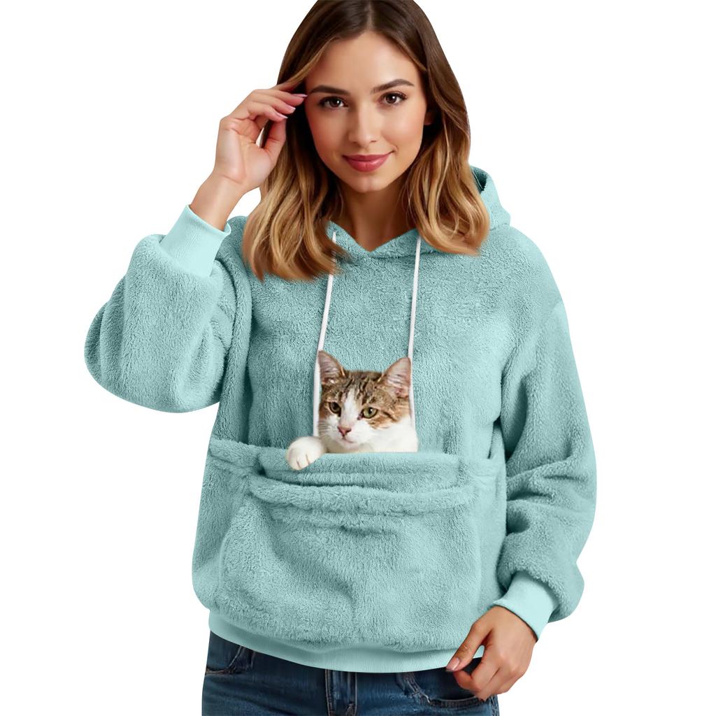 Women's Fashion Solid Color Long Sleeve Casual L Stand Collar Pullover Top