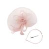 Church Kentuck-y Derby Pearl Mesh Flower Feather Fascinator Hat  for Women