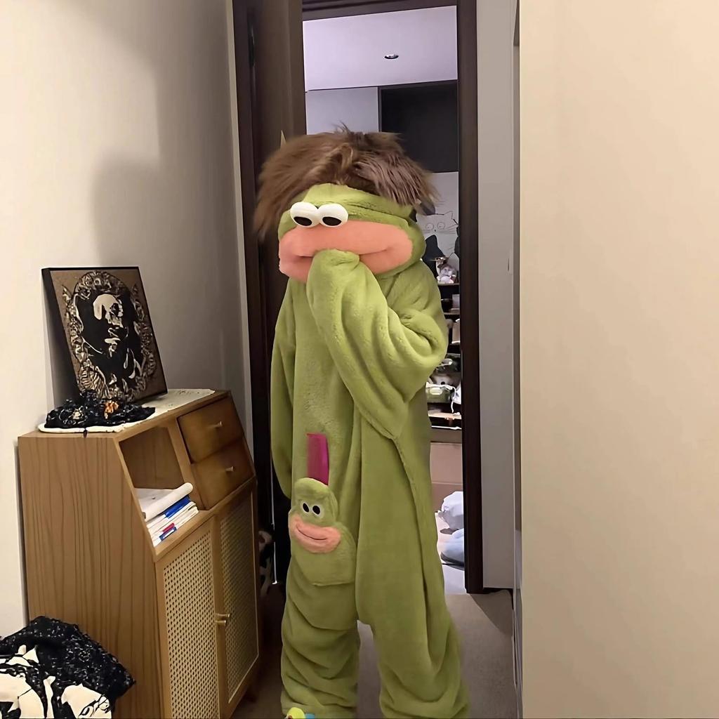 Schattige, Cartoon-, Grappige Onesie Pyjama's, Loungewear En Badjassen Voor Kinderen