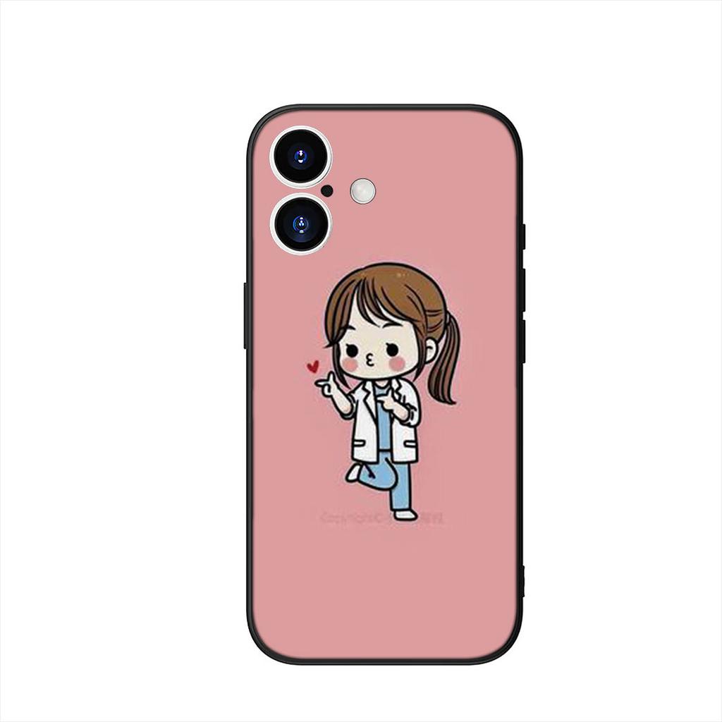 Nurse Doctor Stethoscope Happy Tooth Dentist Phone Case for OPPO A18 A16 A17 A38 A54 A40 A60 A80 A78 A79 A57 A55 A96 A15 A53