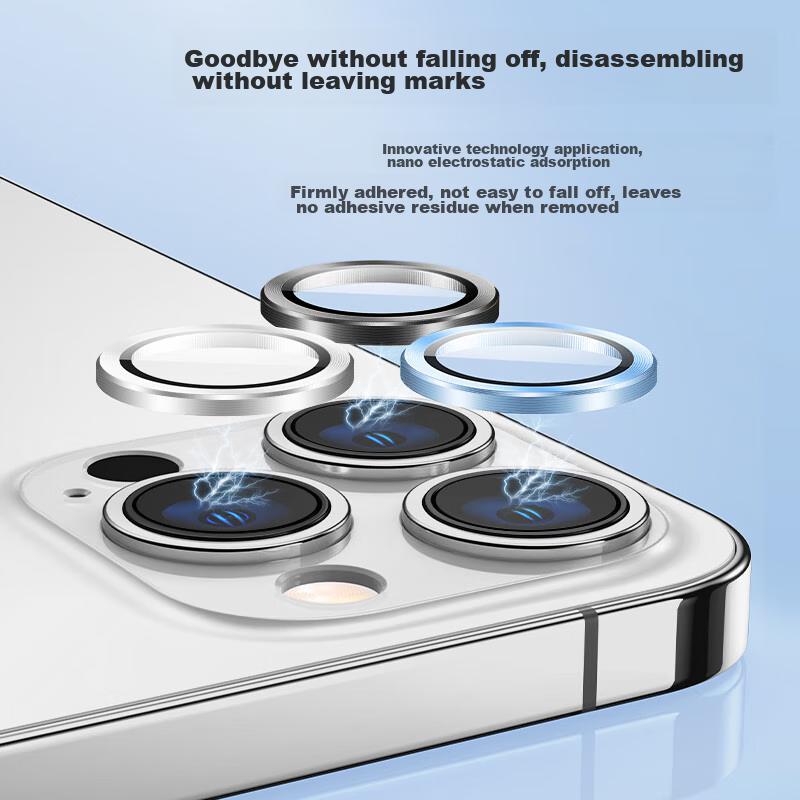 Pisen Lens Protector for Apple IPhone 14 Pro/14 Pro Max, Ultra-Thin Eagle Eye Anti-Scratch Protective Film for Rear Camera, Transparent