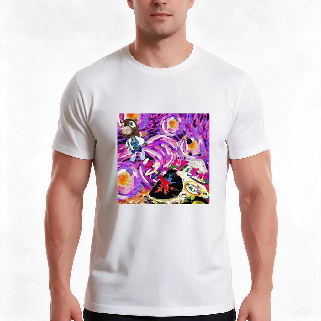 Kanye West Graduation Tshirt Summer Casual Cotton Tee Unisex Unisex Unisex