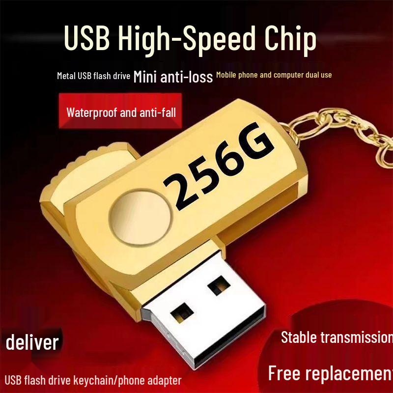 256GB Hochgeschwindigkeits-Dual-Use-USB-Stick für Mobilgeräte und PC - Ideal für Laptops und Bürocomputer