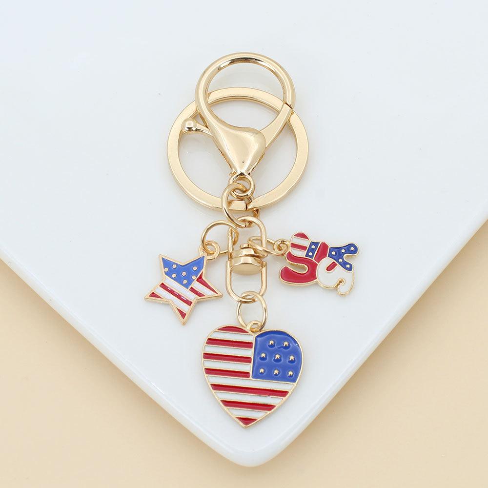 Eiffel Tower & Statue of Liberty Souvenir Keychain - World Scenery Gift Pendant
