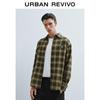 UR Men's Trendy Plaid Embroidered Lapel Shirt