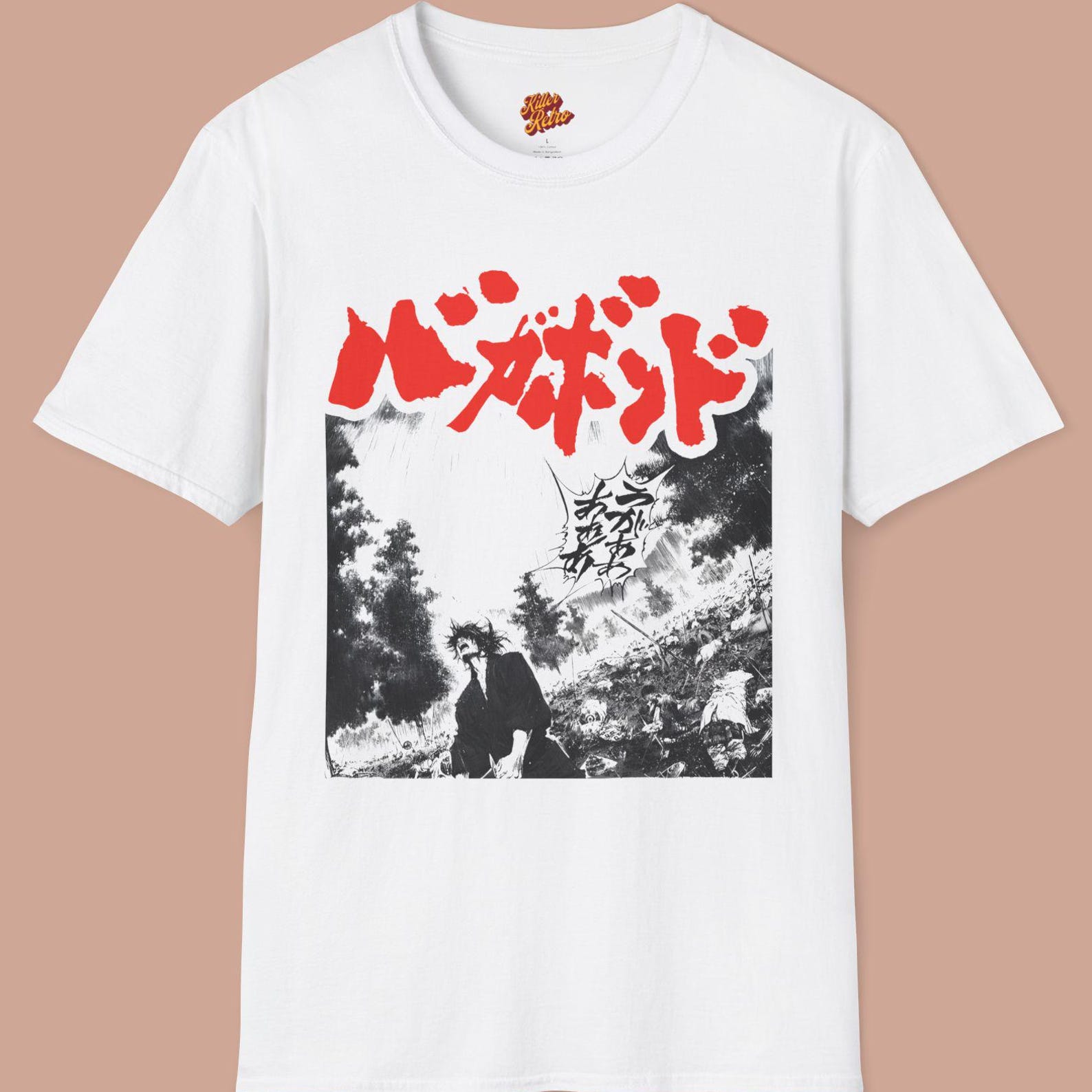 Retro Vagabond Anime-Inspired Unisex T-Shirt | Gift for Comic Con, Anime Fans S