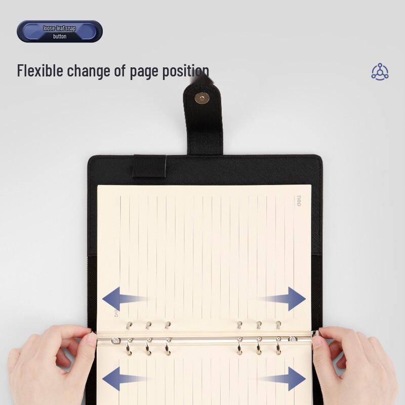 Deli A5 Loose-Leaf Business Notebook