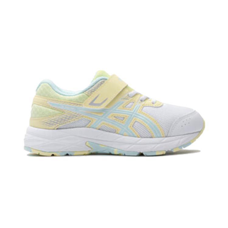 Asics Flexible Comfortable Lightweight Stable Daily Outdoor Sports Breathable Low-Top Kids Running Shoes Kids running shoes Yellow White 1014A320-101