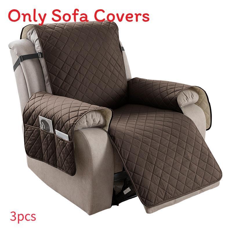 Universal Polyester Square Pattern Sofa Cushion For Single Double Triple Seat Lounge Chair Protector