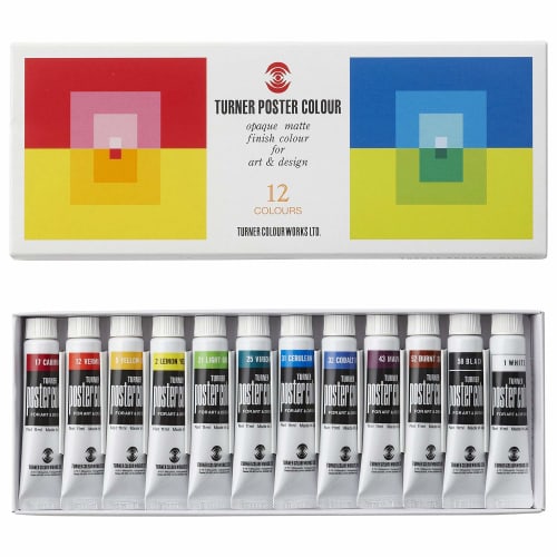 

Turner Color Poster Color 12 цветов школьный набор PC12C 11 мл