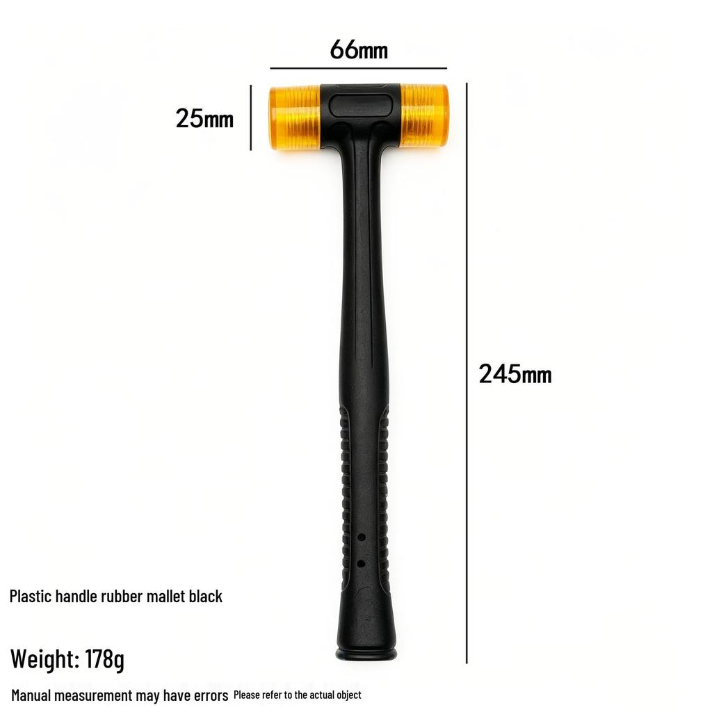 Double-Headed Detachable Hammer: Goldsmith Silverware Rubber Mallet for Household Installation