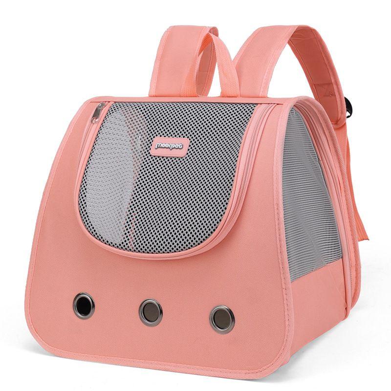 

Beihake Cat Bag Portable Backpack for Going out Pet Bag Cat and Dog Breathable Large Vision All Year Round Pet Supplies Pink