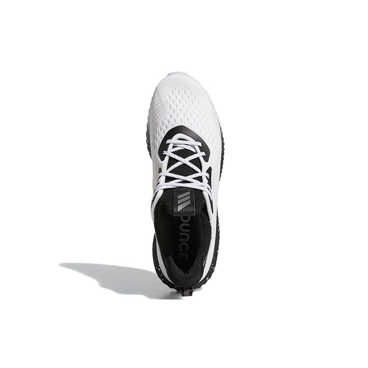 adidas Alphabounce 1 White Black Speckled Men Sneakers Cloud-White Iron-Metallic Core-Black HP2305