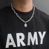 Rock Candy Gemstone Men's High-end Sweater Chain Hip-hop Clavicle Chain Necklace Pendant