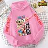 Spring Autumn Luffy Zoro Boys Girls Sweatshirt Hooded Pullover Anime One Piece Hoodies Casual Streetwear Costume Fashion Tops